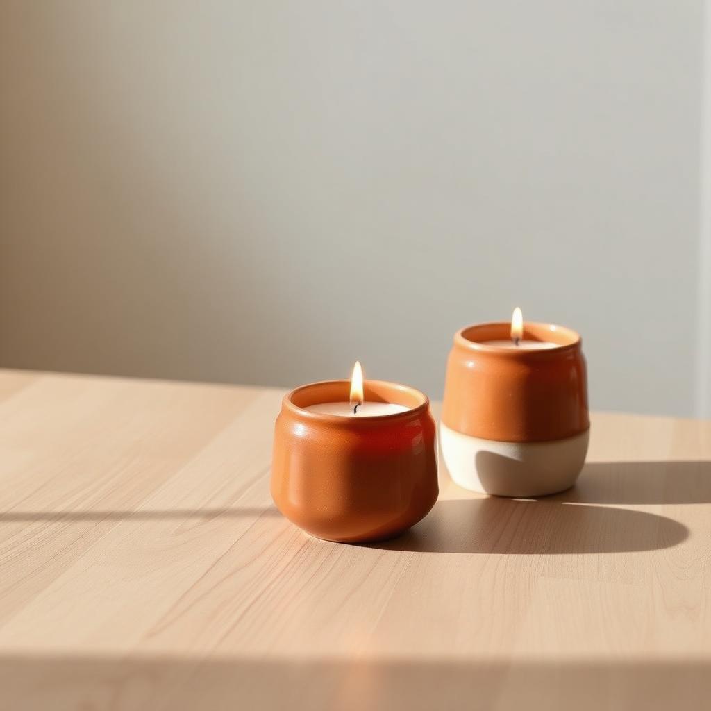 VELARO Ember Kerzenhalter-Set aus Keramik