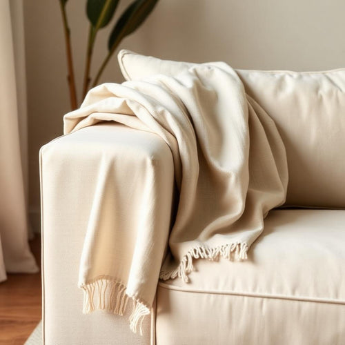 VELARO Lino Leinendecke in Naturbeige
